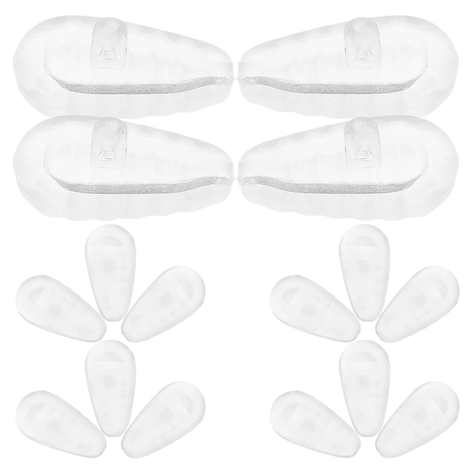 

50Pcs Silicone Non-Slip Nose Pads for Glasses Eyeglasses Sunglasses Cushiony Anti-Slip Long-Lasting Supply Silicone Nose Pads
