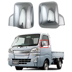 2pcs Car Accessories Plated Chrome Door Mirror Cover Trim Paste Style For Daihatsu Hijet Truck 2015 2016 2017 2018 2019 2020