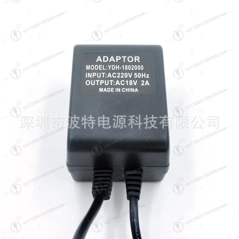 AC 18V 2A Power Adapter Transformer YDH 1802000 Single Base for Demagnetizer Replacement
