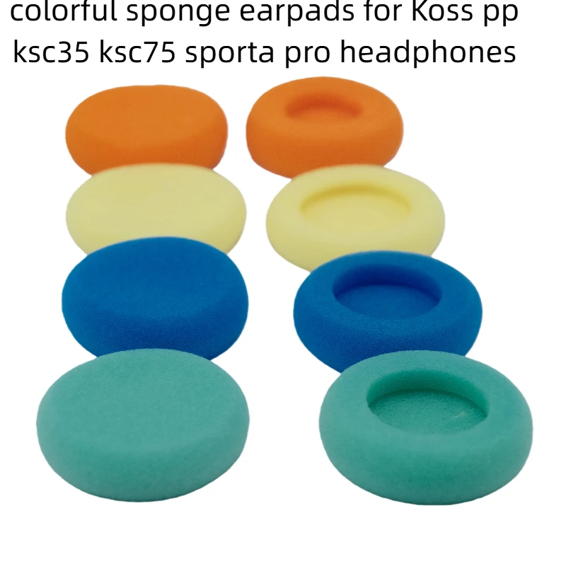 

Colorful earpads for Koss porta pro KSC35 KSC75 Sporta pro headphones 50mm diamater sponge earcushions replacement parts