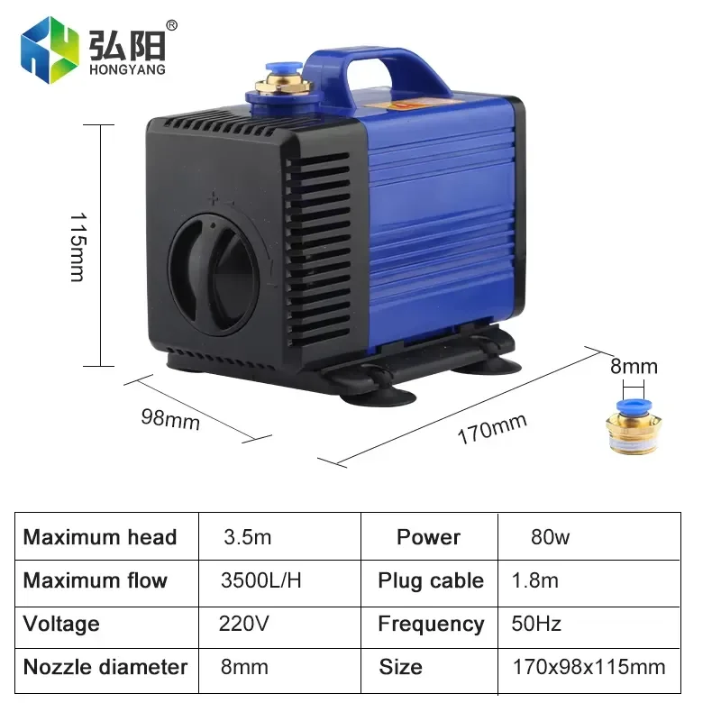 HYCNC 3.7KW Spindle Motor 3.7kw DETON Frequency Converter 80w3.5m Water Pump ER20 Chuck 100mm Fixture Kit CNC Engraving