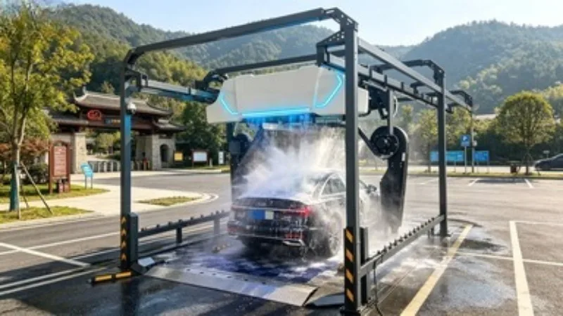 High Pressure Touchless Car Washing Equipment 360 Surround Robotic Auto Washing Machine For Sale