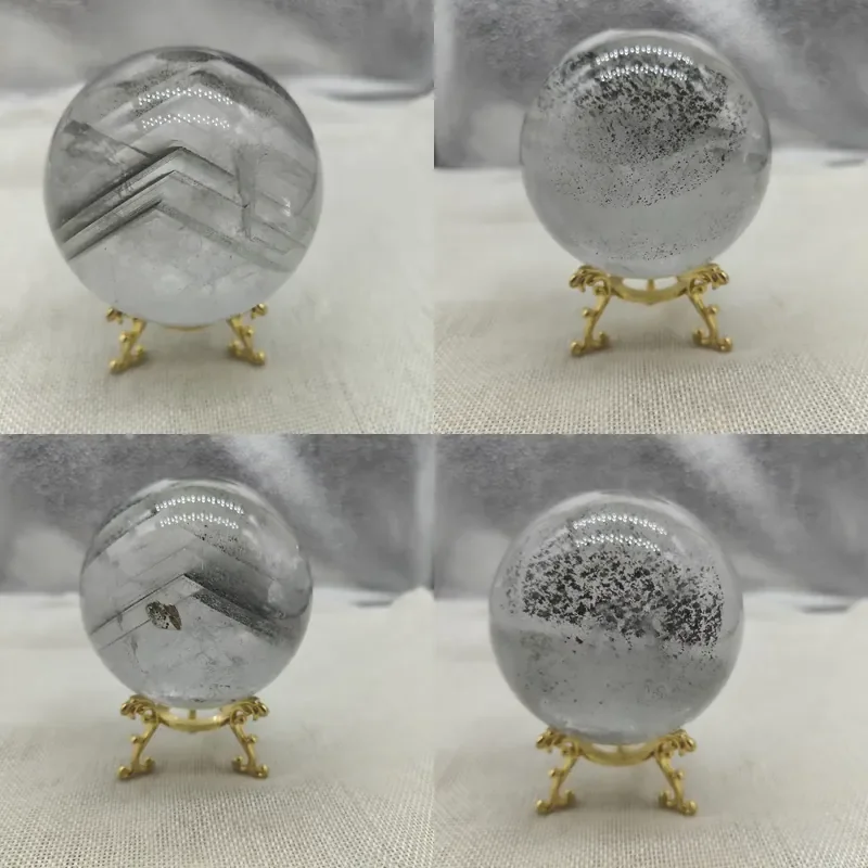Wholesale Natural Mountain Magic Garden Quartz Ball Beautiful White Crystal Sphere Home Decor Ornament Feng Shui Healing