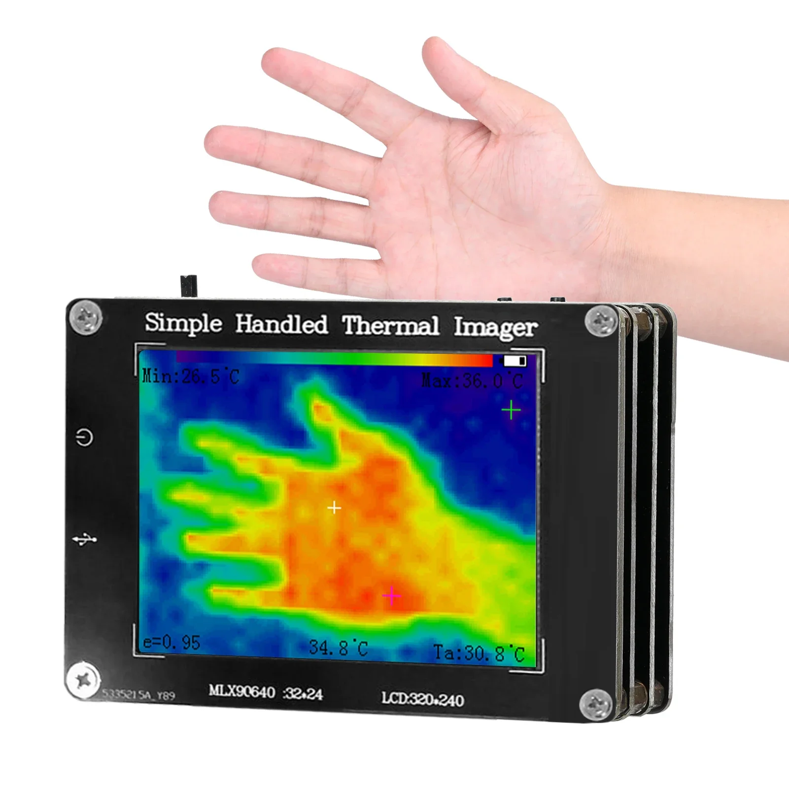-40℃~300℃ Portable Infrared Imager 3.2 Inch 320*240 LCD Display Multifunction Handheld Digital Infrared Thermal Imaging Camera
