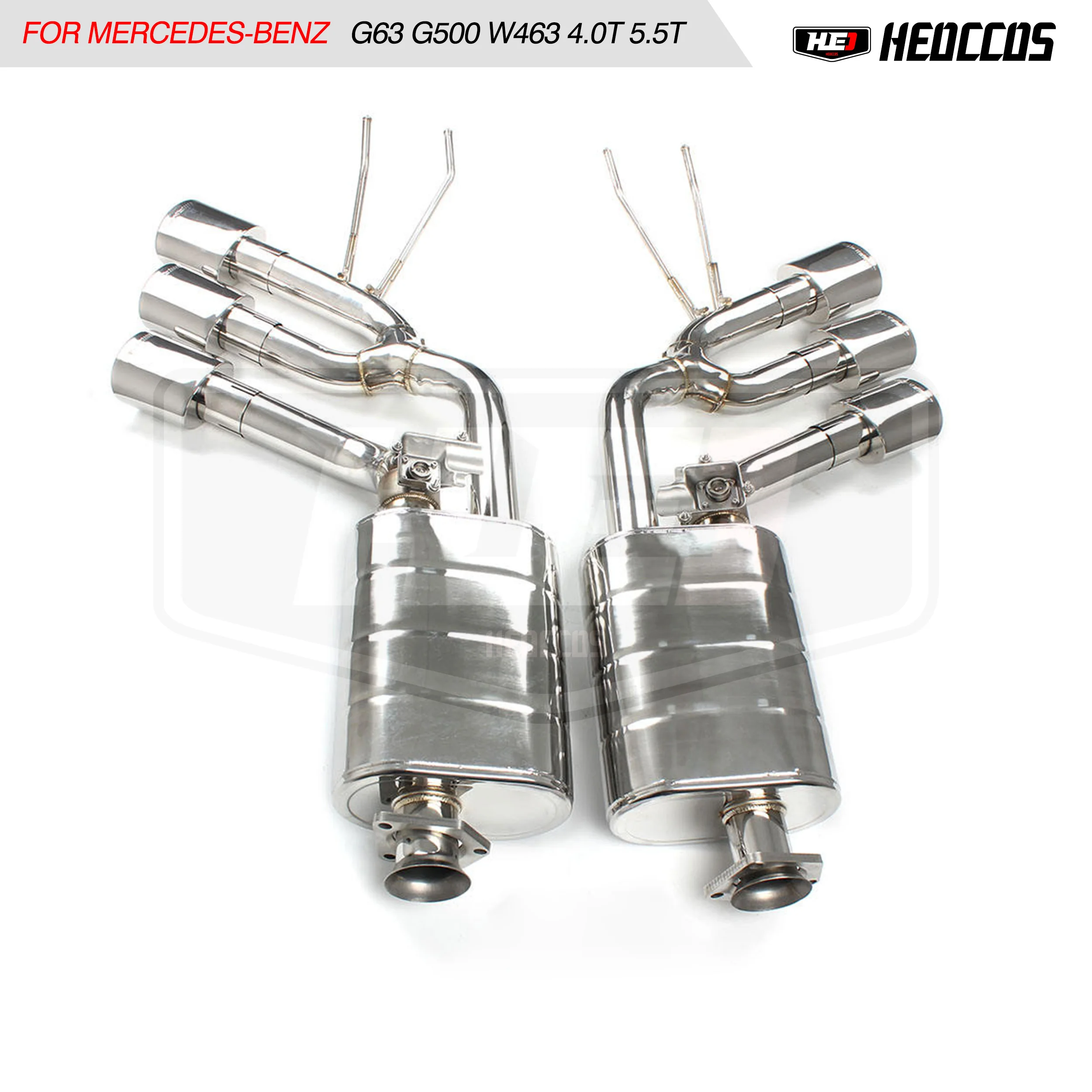 

HEO SUS304 exhaust For Mercedes BENZ G63 G500 G550 W463 4.0T 5.5T 2019-20 catback valve remote valve exhaust muffler