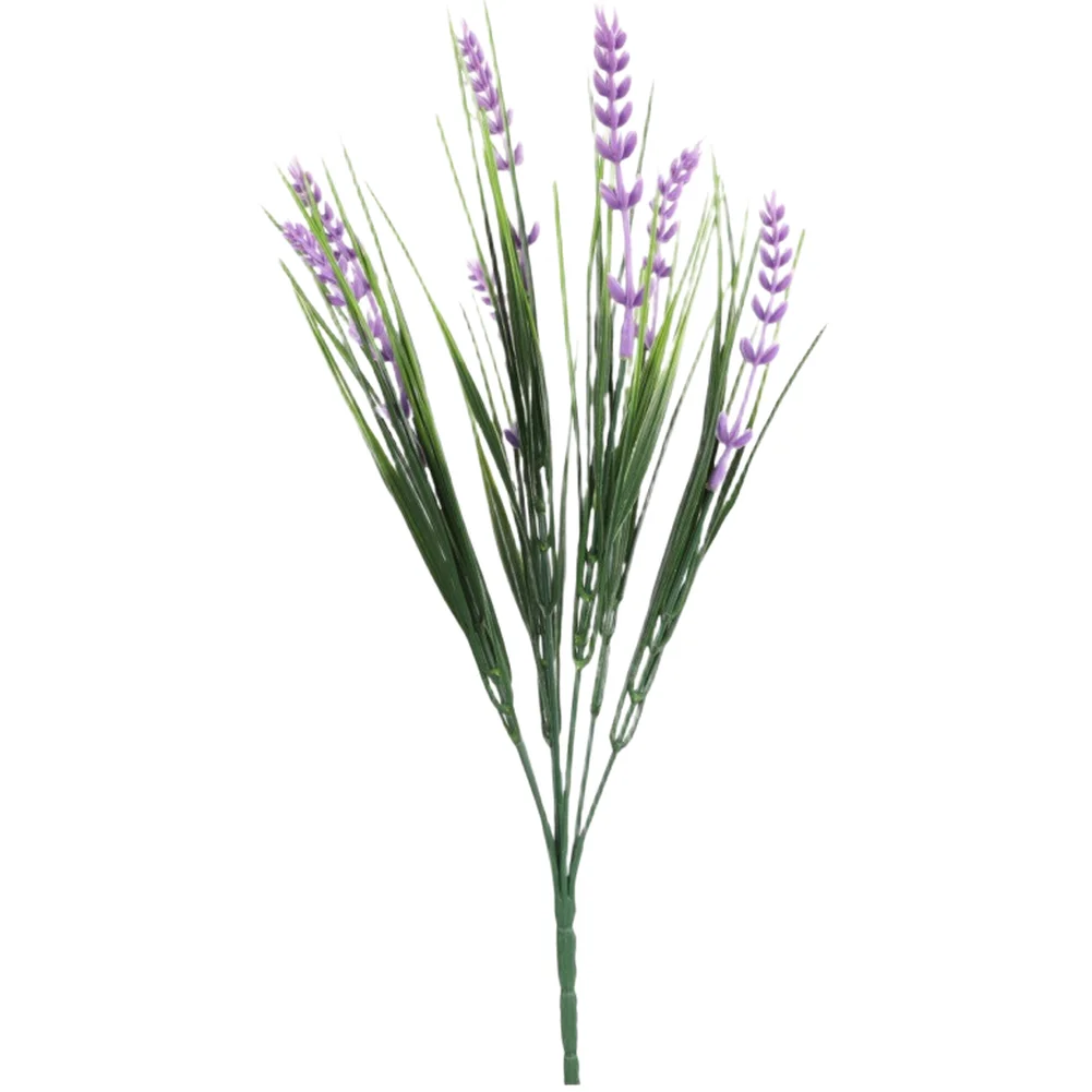 Artificial Lavender Eucalyptus Fake Flowers 35cm Lifelike Silk Plants For Wedding Home Outdoor Garden Party Floral Decor