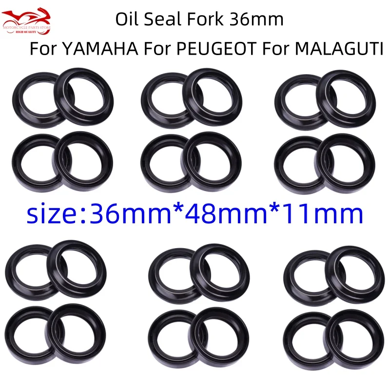 36*48*11mm Oil Seal Fork 36mm Dust Cover For YAMAHA XT125 R X XV535 DT50 R X DT125 LC XT916 For PEUGEOT XPS JET FORCE 50 125 150