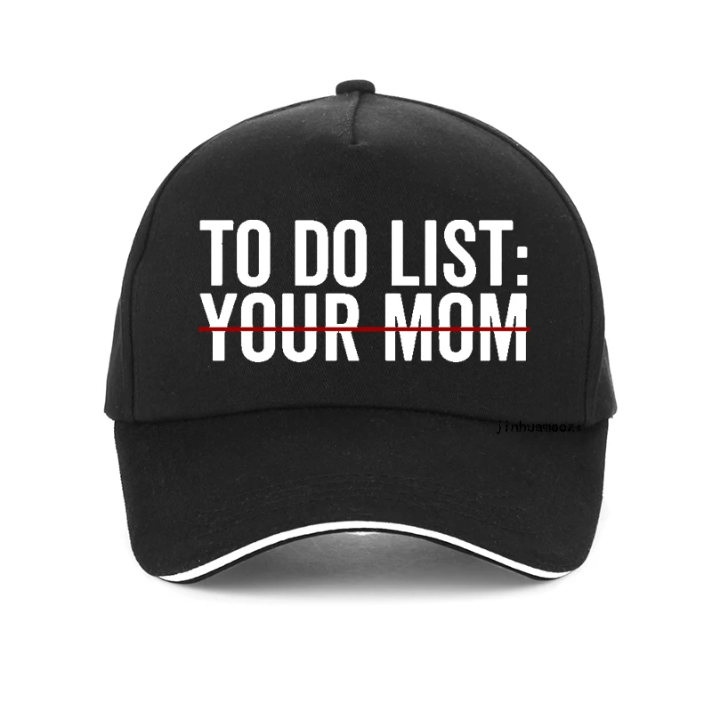 

Fashion To Do List Your Mom Harajuku print ladies baseball cap casual Summer ventilation Hip hop hat Valentine Gift hats
