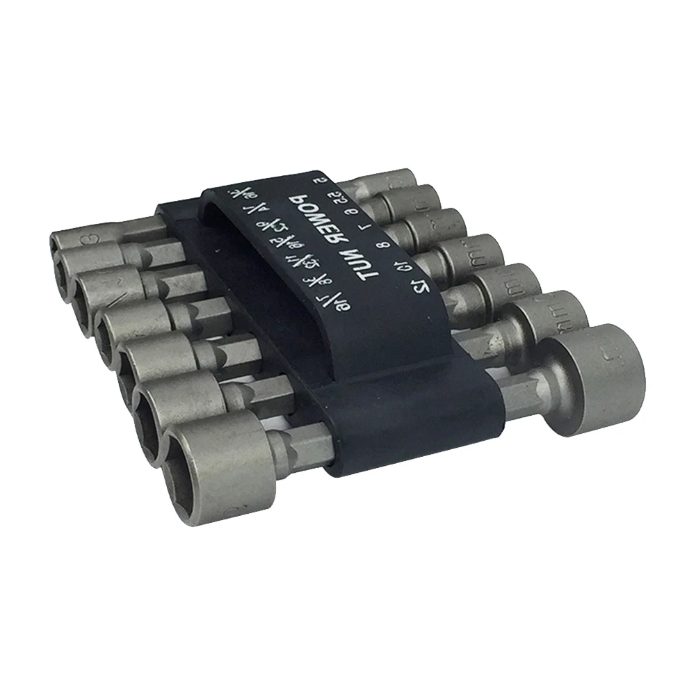 

7 Pcs 5-12mm Non-magnetic Sleeve Inner Hexagon Socket Screwdriver Wind Batch Socket Wrench Set Drill Set Tool Hand Tools