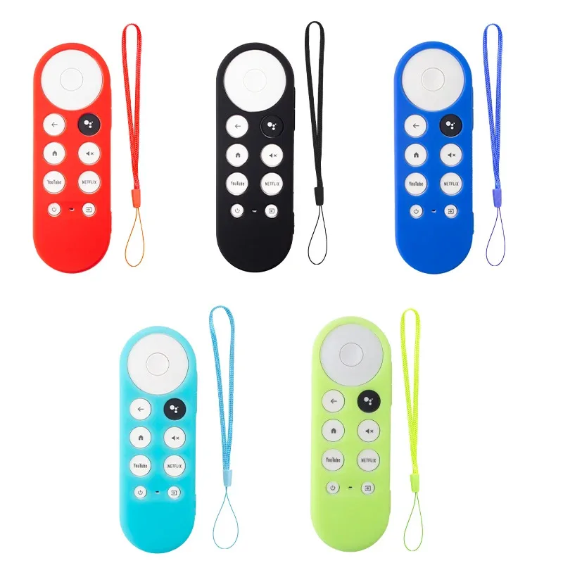غطاء حماية من السيليكون المقاوم للانزلاق والصدمات، جهاز التحكم عن بعد الذكي Google Chromecast، غلاف حماية ناعم ومتين عن بعد #3