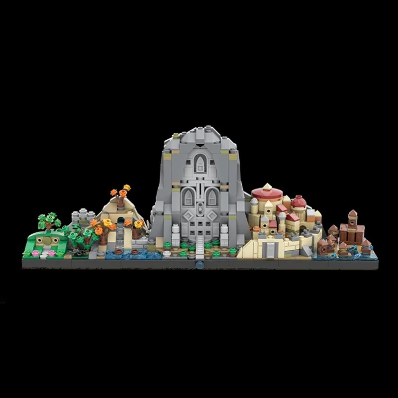 883 قطعة MOC الهوبيت العمارة Skylinesed نموذج اللبنات تجميع اللعب فكرة إبداعية هدية الكريسماس التعليم الطوب الاطفال #2