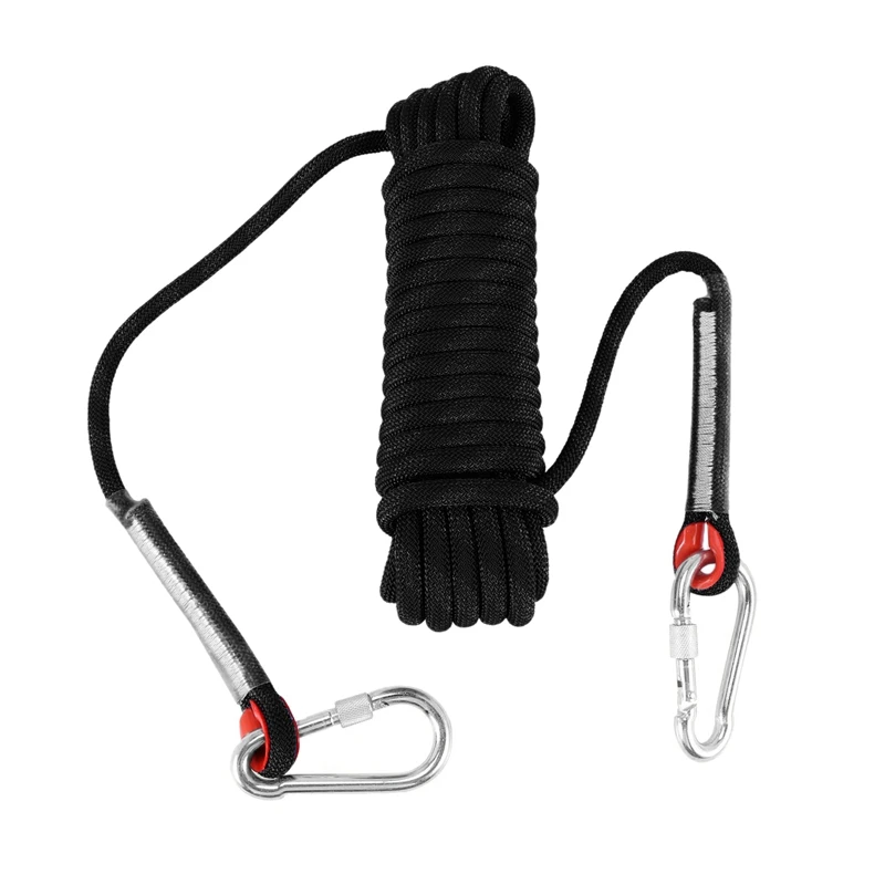 Outdoor Rock Climbing Rope 12Mm Home Fire Emergency Escape Rope Multifunctional Heavy Duty Rope For Hiking Caving Camping