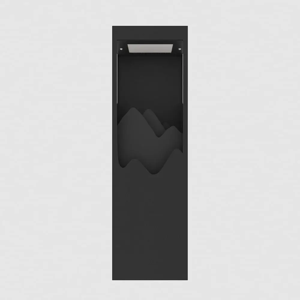 26 moderne inbouwlamp met emitterende diode buitenwandlamp gelaagd kubusvormig ontwerp stijlvolle verlichting wandlamp