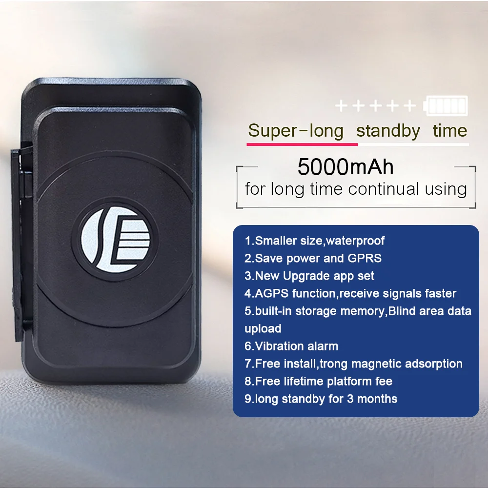 DAGPS tk202 strong power magnetic gps locator tracking device long standby tracker device 5000mah for car tk905