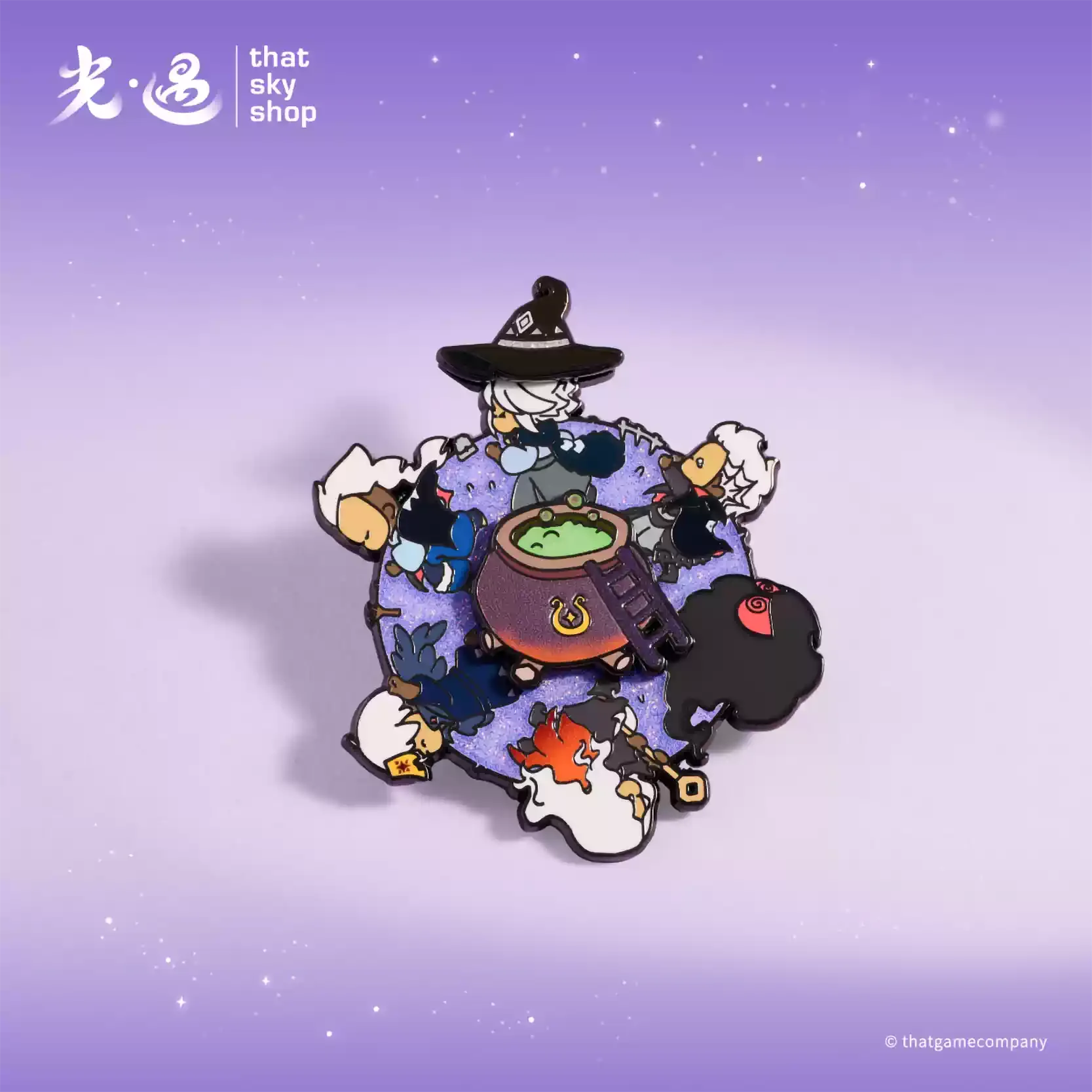 

Genuine Sky: Children of the Light doujin merch Witch Hat Badge STAR Magic Effect : Sky Kids Wearing a wizard hat