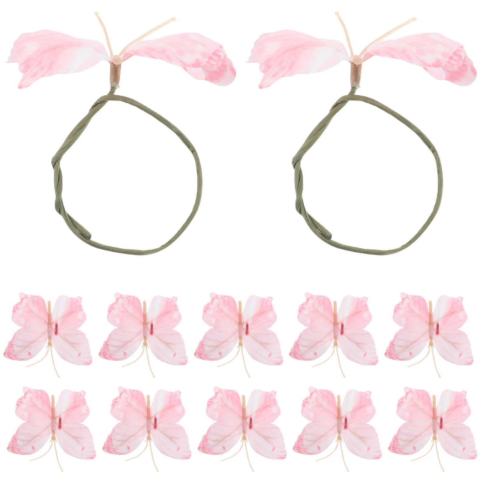 

12Pcs Artistic 3D Butterfly Napkin Rings Plastic for Wedding Dinner Party Table Decor Napkin Buckle Serviette Rings