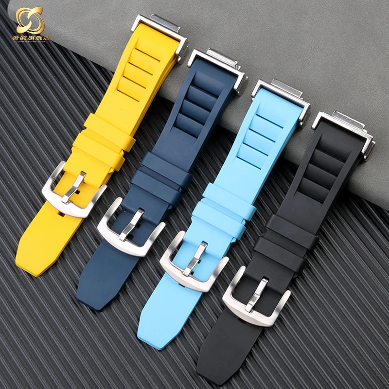 For G-SHOCK Casio Strap GM-5600 DW5600/DW5610 GM-110 series fluoro rubber watchband Sports Silicone Men's Watch Accessories 16mm