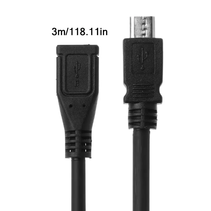 Micro usb fêmea para macho extensão sincronização dados para android telefone móvel tablet f19e