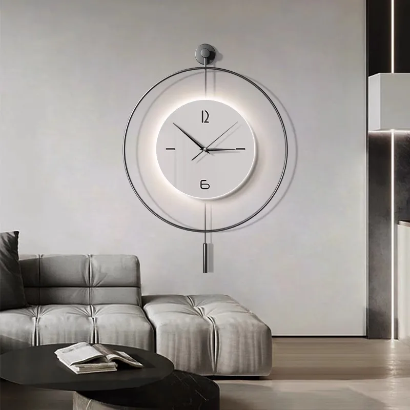 Modern simple living room clock Spain minimalist restaurant decorative wall clock creative porch art silent clock