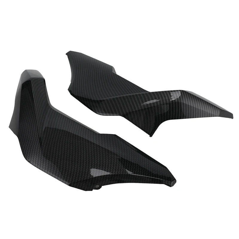 2 Piece Motorcycle Tank Side Trim Cover Panels Side Cover Frame Carbon Fiber Pattern Plastic For Honda GROM MSX125 2016-2020