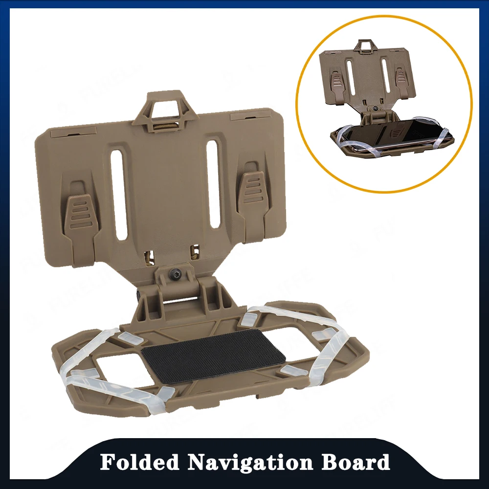 Smart Phone Navigation MOLLE Board Tactical Vest Panel  Exercise Training Map Box mobile universal brace foldable adjustable