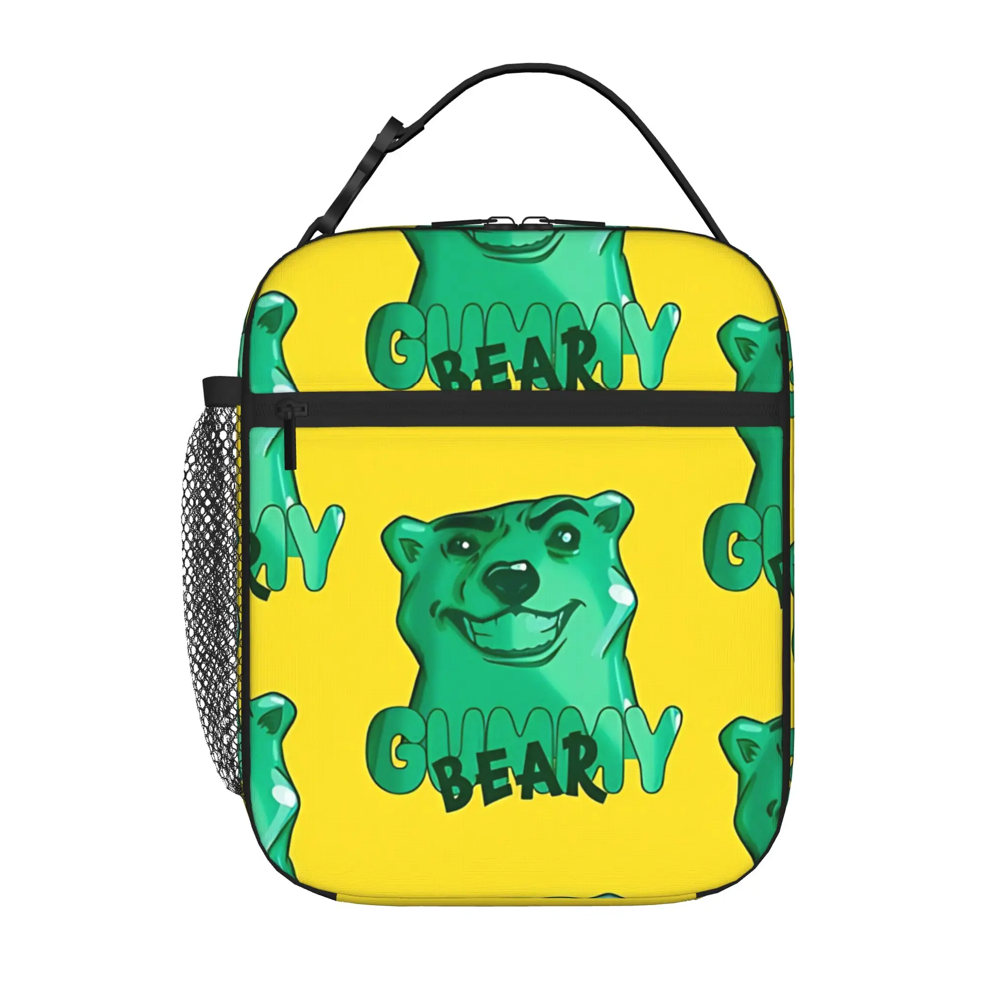 1 Piece For Students Food Container Jelly Bear Portable Pocket Gummy Bear Zipper Closure Aluminum Foil Food Pouch For Travel
