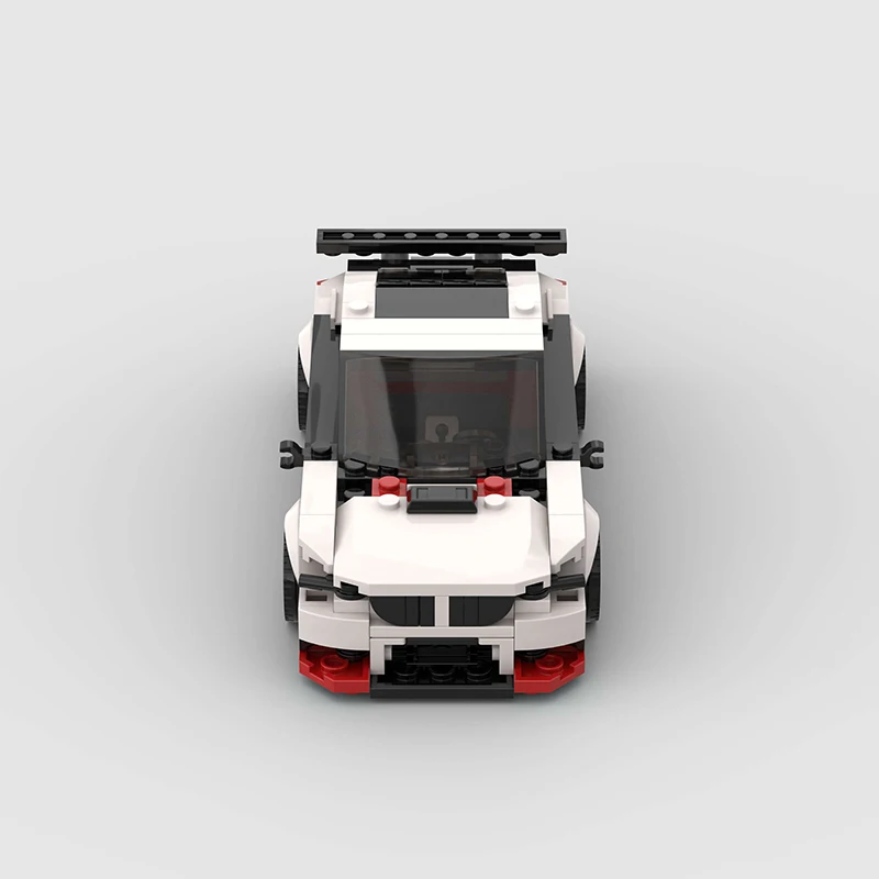 Kit di montaggio per auto da corsa MOC, modello di rally di auto fai-da-te per bambini e adulti, collezione di modellini di auto, Halloween, regalo di Natale