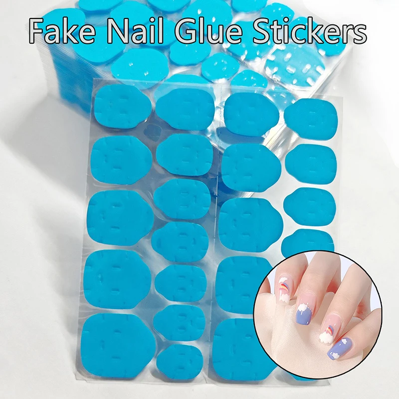 M/L Size 240PCS Double-Sided Adhesive Tape for Nail Art - Waterproof Glue Stickers for DIY Manicure