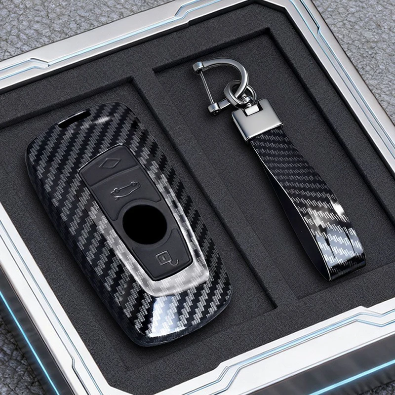 ABS Carbon-Optik Schlüsselhülle für BMW F20 F30 G20 F31 F34 F10 G30 F11 X3 F25 X4 I3 M3 M4 1er 3er 5er Serie Fernbedienung Autoschlüssel-Schutzhülle