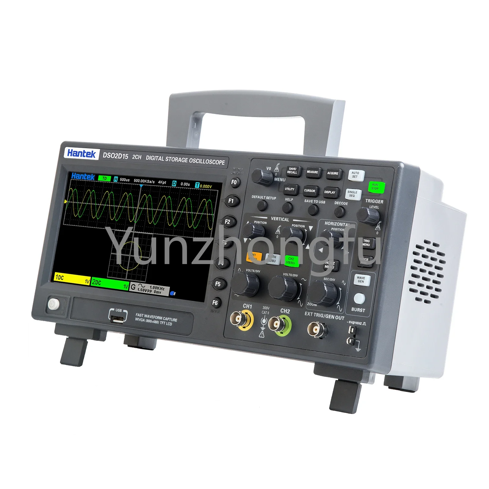 Hantek Signal Generation Oscilloscope DSO2C10 2C15 2D10 2D15 Dual-Channel Digital Storage Oscilloscope 100M 150M 1GS/s