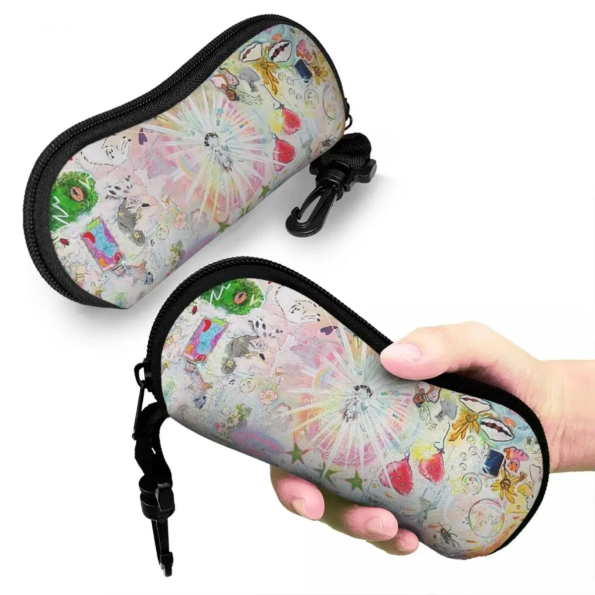 

Drain Gang Bladee 333 Album Cov Shell Glasses Case Protector Sunglasses Box Women Men Soft Eyeglass Bag Pouch