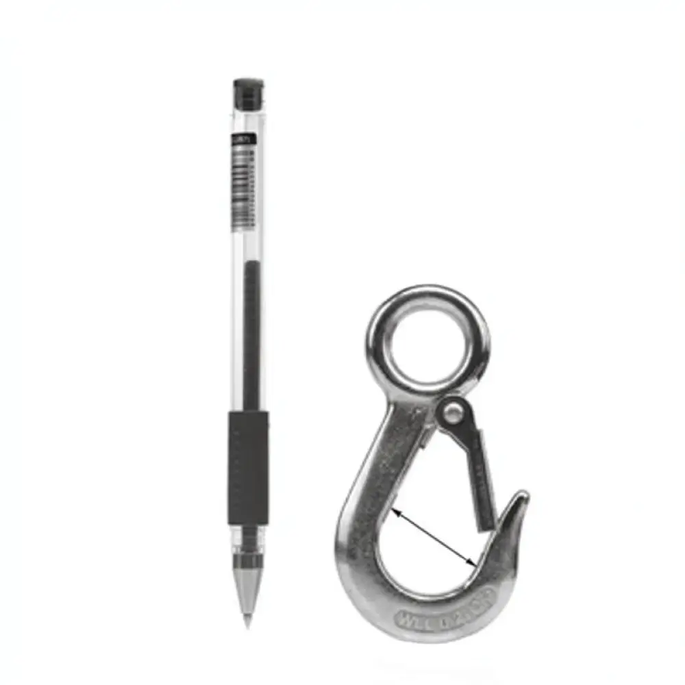 304 Stainless Steel American Swivel Lifting Hook Industrial Heavy Duty Eye Hoist Rigging Cargo Crane Snap Safety Latch