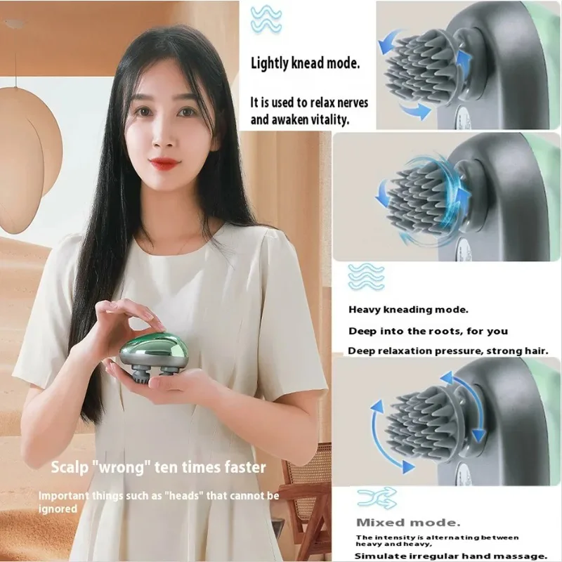 Massaggiatore per testa di gatto intelligente Dispositivo per la cura degli animali Copricapo rilassante per cani gatti con tocco confortevole Essenziale per la casa