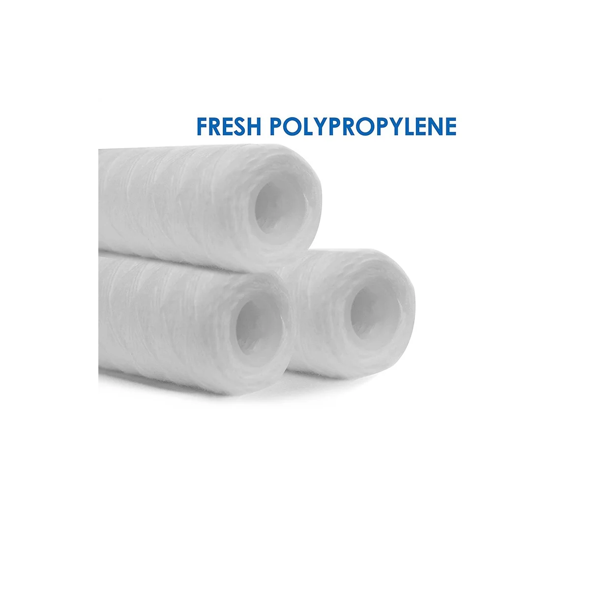 Trendy! 10 Micron 10 Inch x 2.5 Inch String Wound Sediment Water Filter Cartridge Whole House Sediment Filtration, Universal Rep image 4