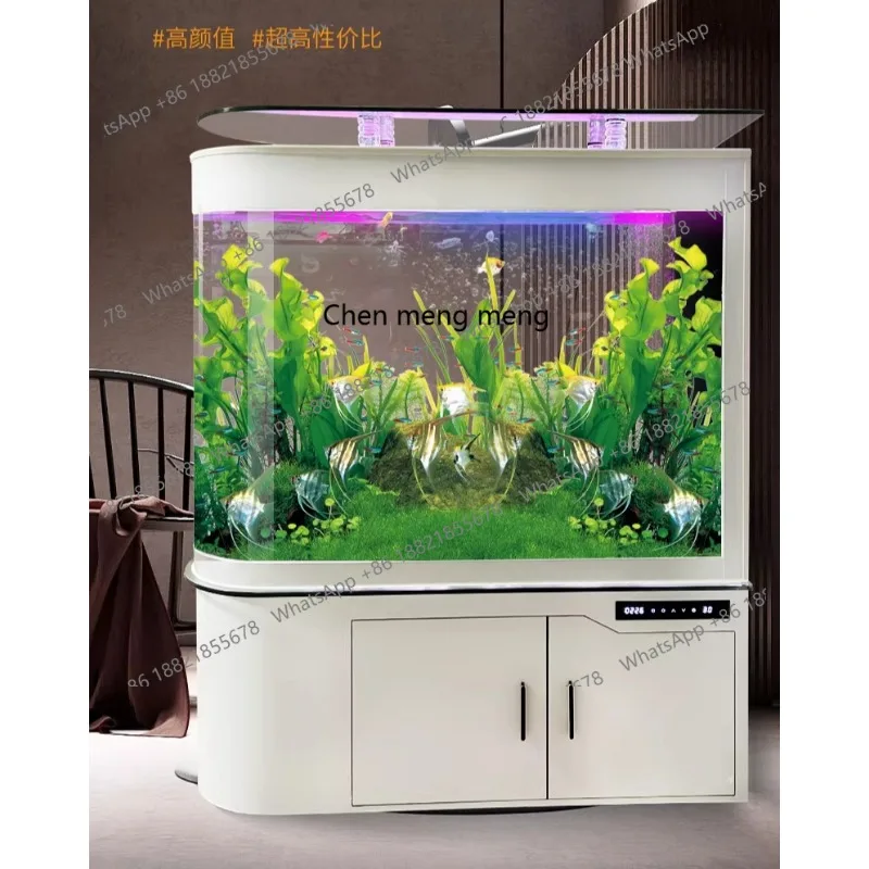 New household bottom filtration circulation fish tank dry and wet separation without changing the dragon fish tank