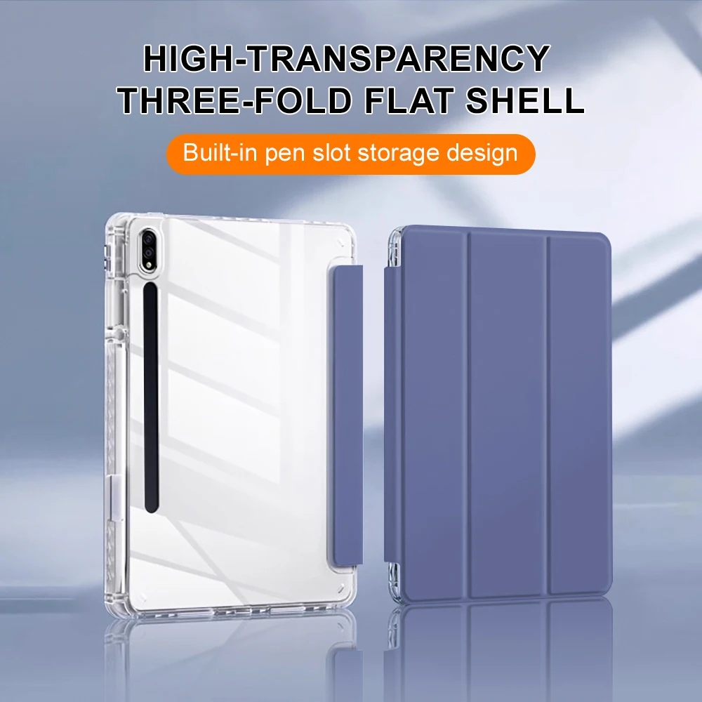 Clear Crystal Tablet iPad Case For Samsung Galaxy Tab A11 Plus A9 A8 S6 Lite S10 Plus S9 FE Plus S8 S7 FE Transparent Cover
