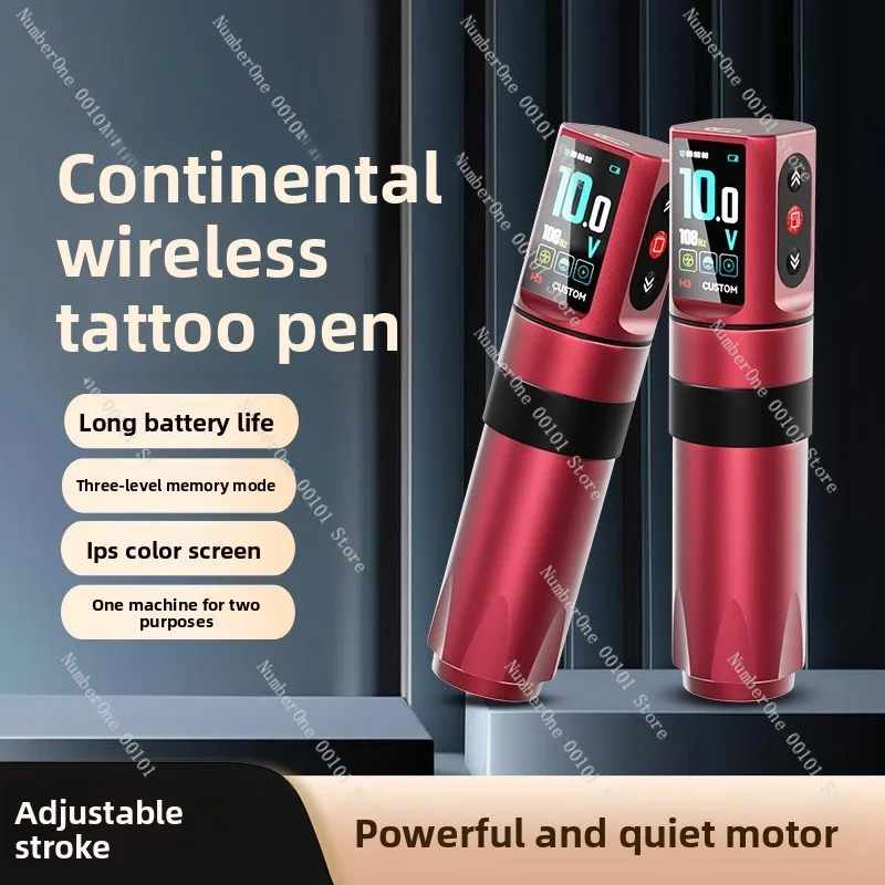 Wireless Tattoo Machine PMU Permanent Makeup Pen Dual Use Long Battery Life Rechargeable Rotary Cosmetic Artist Equipment