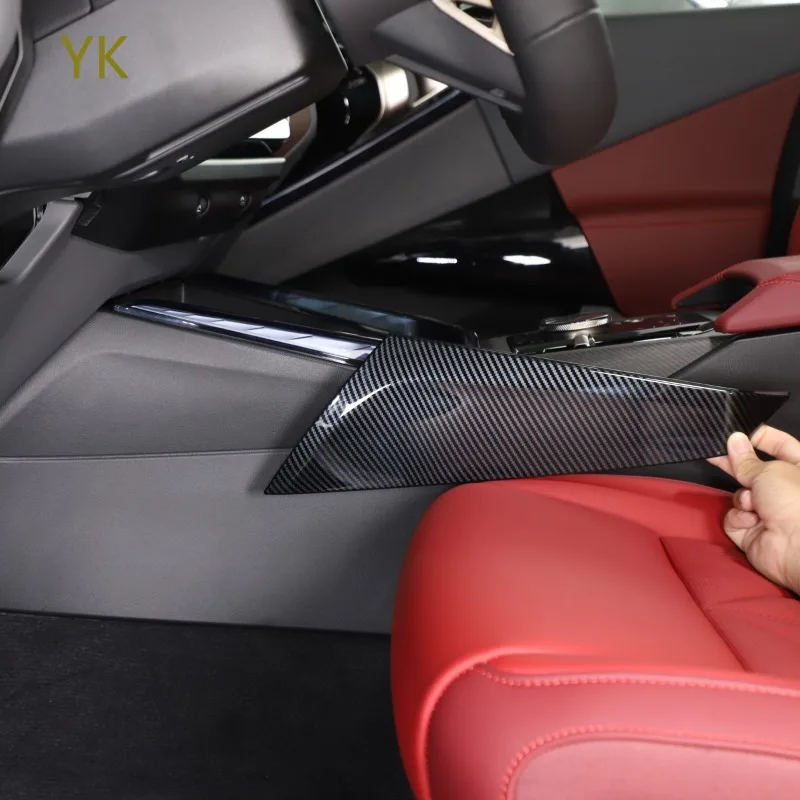 

For BMW X3 G45 2025-26 ABS Carbon Fiber Car Center Control Shift Side Cover Decorative Panel Interior Car Accessories