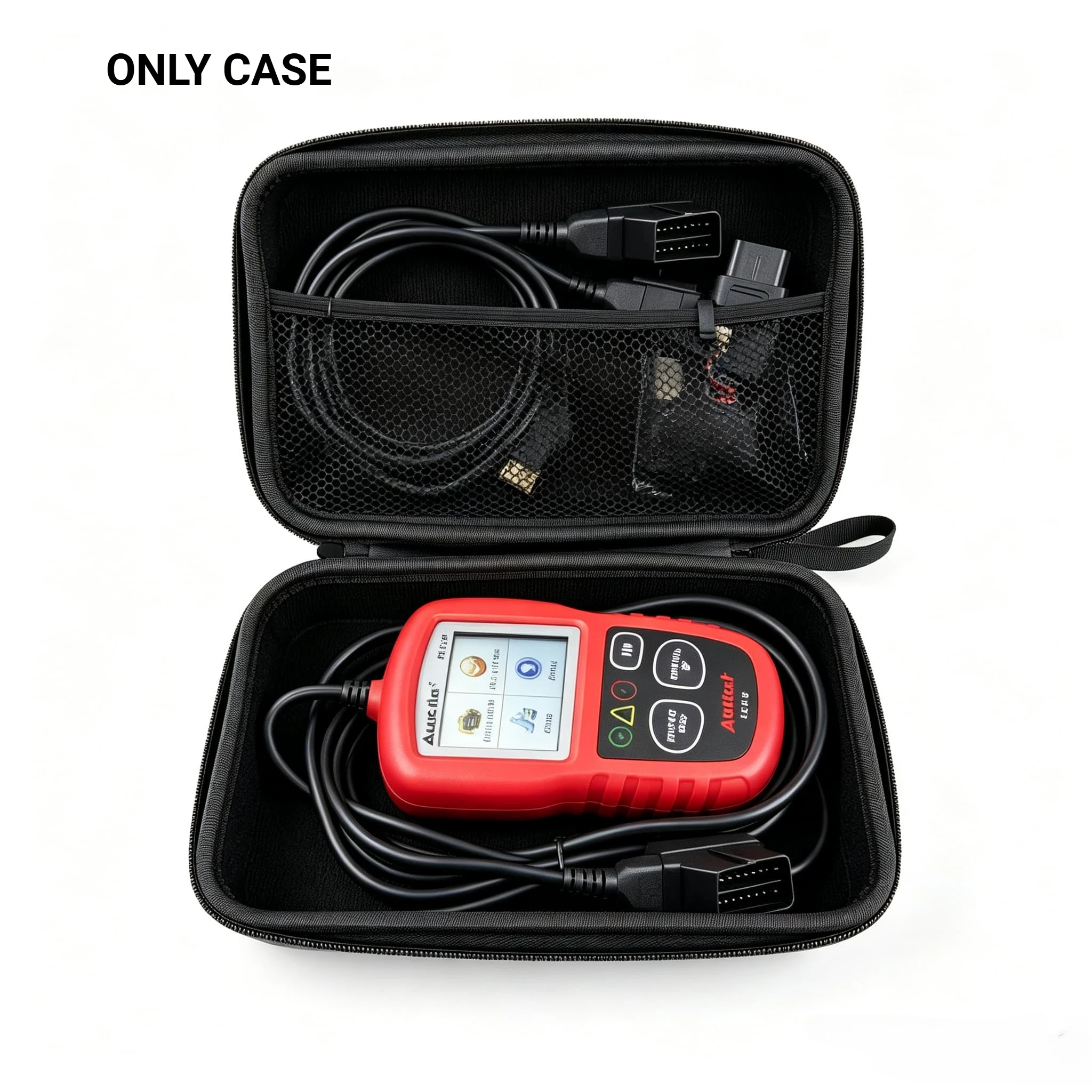 Portable OBD2 Scanner EVA Carry Case Shock‑Proof Storage Bag for XTOOL AD10 KINGBOLEN ELM327 Autel MS309 Diagnostic Reader