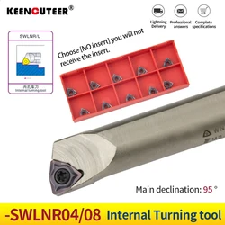 1pc S08K-SWLNR04 S10K-SWLNR04 S20R-SWLNR08 Internal Turning Tool Holder WNMG Carbide Inserts Lathe Bar CNC Cutting Tools Set