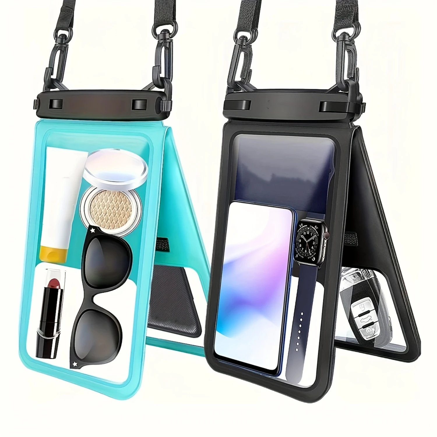 Waterproof Phone Pouch for Swimming, Surfing & Diving - Large Double Space Case