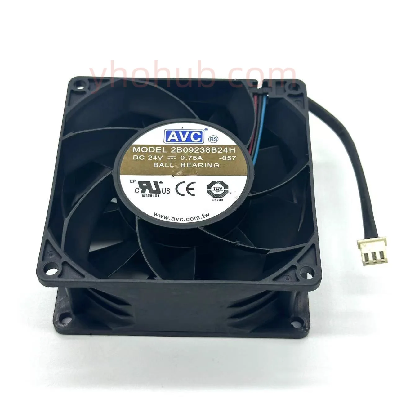 AVC 2B09238B24H 057 DC 24V 0.75A 92x92x38mm Server Cooling Fan