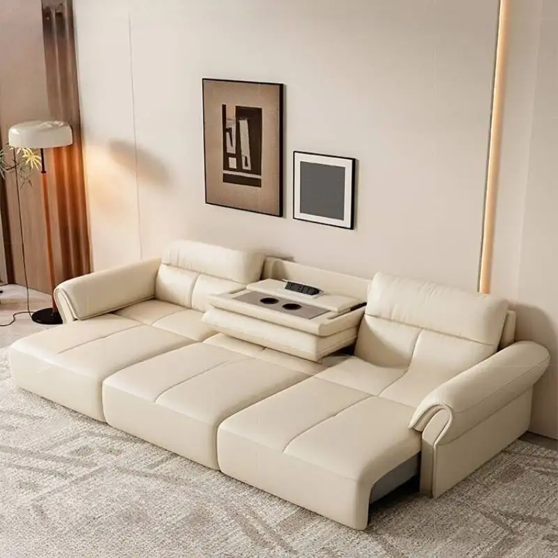 Sofás de lujo europeos para sala de estar, sofás minimalistas nórdicos modernos para sala de estar, muebles modernos de espuma viscoelástica Divano Angolare