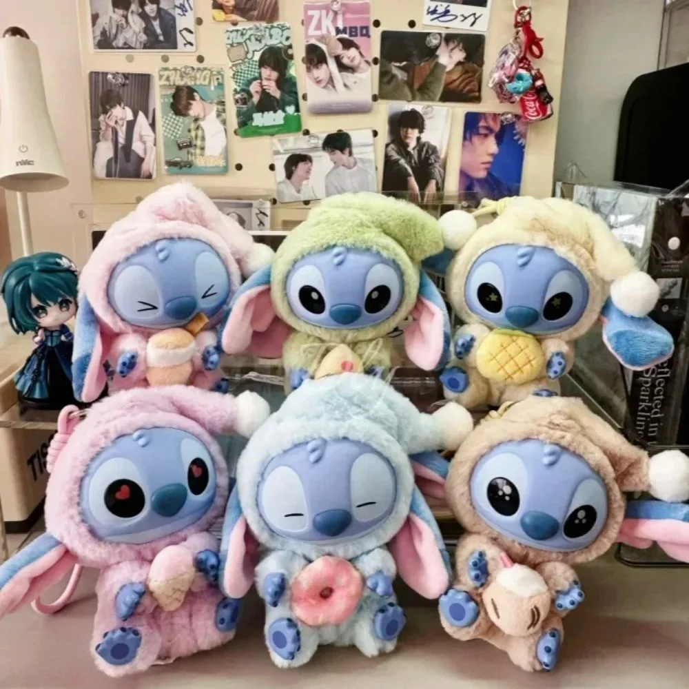 

New Miniso Disney Stitch Eat, Sleep Series Vinyl Blind Box Pendant Cute Doll Mystery Box Toy Plush Doll Holiday Gift
