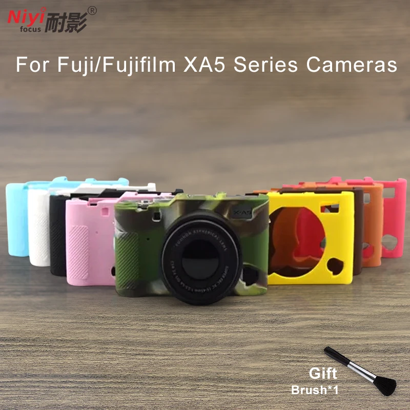 Silicone Armor Skin Case Body Cover Protector for Fujifilm XA5 Fuji X-A5 Mirrorless Camera Fuji XA5 Fujifilm X-A5