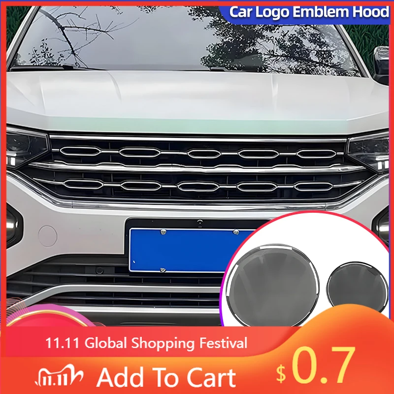 

For Volkswagen VW Interior Stickers Hub Caps For Golf 7/7.5/ 8 Passat B8 Polo Jetta Tiguan Not Affect ACC Front Grille emblem lo