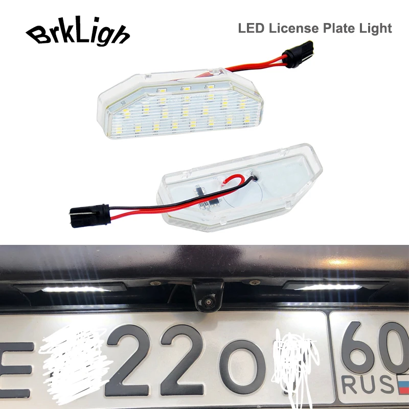 

2Pcs No Error LED License Plate Lights For Mazda 6 Atenza GH1 GH2 RX-8 2003-2012 Car Rear Number Plate Lamps Auto Accessories