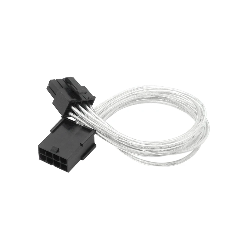 8pin pci cpufully modular psu cabo, 18awg prata chapeado, para corsair rm/sf/hx série psu modular