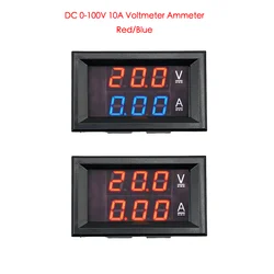 DC 0-100V 10A Voltmeter Ammeter LED Amp Dual Digital Volt Meter Gauge LED display Meter Amperemeter Voltage Indicator dsn-vc288