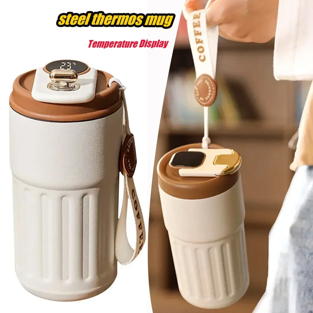 316 Stainless Steel Thermos Mug 450ml Worry-free Maintenance Portable and Compact Double Wall Insulation Office Sports Business
